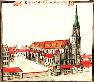 S. Elisabeth K. von Ehemalg. Zeit - Kościół św. Elżbiety, widok dawniejszy